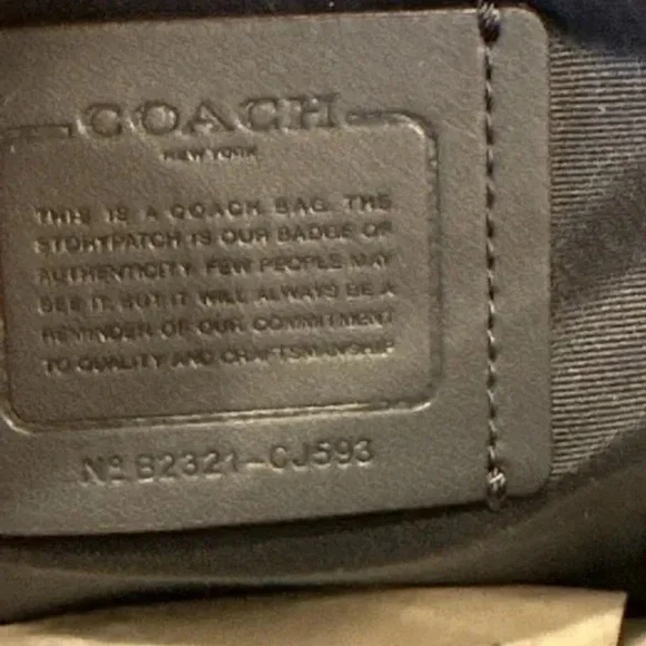 COACH Court Backpack CJ593 In Khaki/Racer Blue Signature Canvas Authentic NWT - Picture 8 of 8